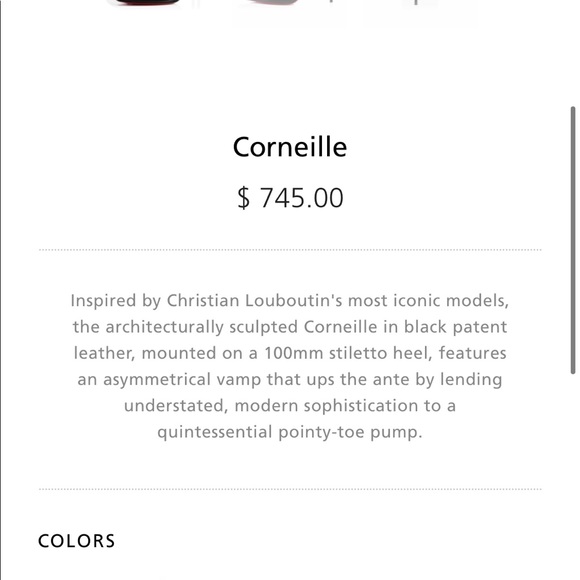 christian louboutin corneille 100 black patent leather size 36.5 - Picture 3 of 17